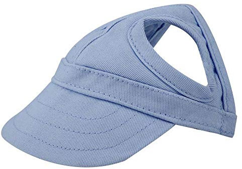 Haustier Hund Katze Baseball Outdoor Cap Sunbonnet einstellbare Streifen Sommer Reise Sport Hut MEHRWEG VERPACKUNG socialme-eu(M-Blau)