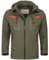Arctic Seven Herren Softshell Jacke Funktionsjacke Outdoor Regenjacke Atmungsaktiv Fleece Innenfutter AS088 [AS-088-Olive-Gr.L]
