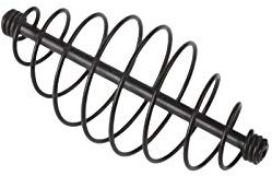 Mikado 10Stk Futterspirale Futterkorb Spiral Futter Korb Feeder Angelkorb Spring Feeder (Schwarz / 7cm / 2.55g)