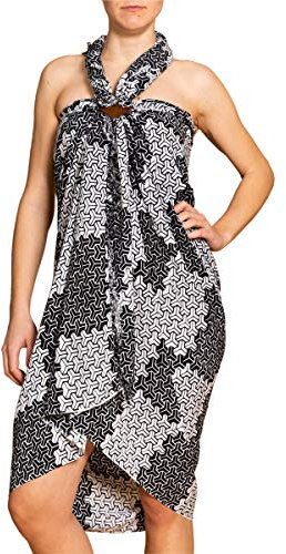 PANASIAM Sarong B901 black kikko, L