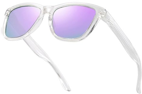 Dollger Occhiali da sole polarizzati per uomini e donne Occhiali da sole classici retrò con protezione UV400 Viola