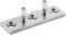 Guide de Plancher réglable en Acier Inoxydable résistant à l'installation Facile 304, Guide de Plancher de Porte coulissante, pour Portes en Bois Portes coulissantes Rouleaux en Nylon