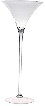 INNA-Glas XXL Cocktailglas Sacha AIR auf Standfuß, klar, 60cm, Ø26cm - Großes Martini Glas/Glasvase