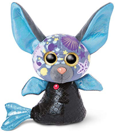 NICI Glubschis: Das Original – Glubschis Meerjungfrau Fledermaus Laguna-Lu 15 cm – Kuscheltier Mermaid für Kinder & Erwachsene ab 0 Monaten – Flauschiges Schmusetier mit großen Glitzeraugen – 46824
