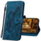MRSTER Handyhülle für Sony Xperia 10 II, Leder hülle für Sony Xperia 10 II Flip Geldbörse Schutzhülle mit Kreditkarten, Ständer, Magnetverschluss für Sony Xperia 10 II. CY2 Butterfly Blue