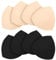 TopBine Removable Bra Pads Inserts Women's Comfy Sports Cups Bra Insert for BIkini Top Swimsuit (2 Beige M + 2 Black M, M)