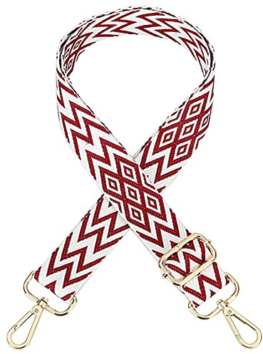 Verstellbarer Schultergurt Taschengurt Breit Schulterriemen Umhängegurt Herren Taschenriemen Damen Zubehör Tragegurt Längenverstellbarer für Schultertasche Tragetaschen und Handtaschen,B Gold Clasp