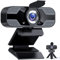 Webcam 1080P Full HD con Micrófono Y cubierta de privacidad, USB Web Camera Con trípode, para Mac Windows Portátil Videollamadas Conferencias Juegos Plug y Play, Cámara web para Skype FaceTime Youtube