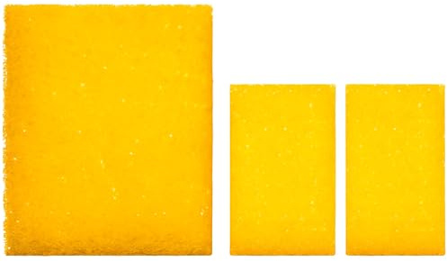 GMBH - 6 Spugne per Pulizia Pietra Argilla - Spugna Speciale per Pietra Bianca - Spugna per Pulire la Pietra Magica - Pulisce senza Graffiare - 4 Spugne S: 10 x 6 x 4 cm - 2 Spugna XXL: 12 x 10 x 4 cm