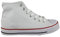 Divadames Womens High Top Lace Up Flat Canvas Pumps Ladies Casual Plain Shoes Size (White, UK Footwear Size System, Adult, Women, Numeric, Medium, 7)