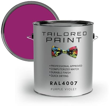 RAL4007 Purple Violet 250ml Direct To Metal 1k Brush or Spray On Paint Gloss Smooth Finish Exterior & Interior (All-in-One Primer, Undercoat & Topcoat - Corrosion & Rust Resistant)