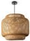 Paco Home Plafonnier Bambou Boho Salon Lampe En Osier Suspendue Nature Vintage E27 Rétro Bar, Type de lampe:Lampe à suspension - Type 1, Couleur/Taille:Beige (Ø40cm)