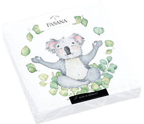 20 Servietten Koala um Blätterwirbel | Tiere | Australien | exotisch | Zoo | Kinder | Tischdeko | Decoupage | Serviettentechnik 33x33cm