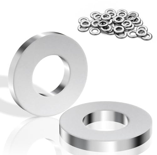 Unterlegscheiben M6 Edelstahl Beilagscheiben 40 Stück M6 X 12mm Große Flach Karosseriescheiben Hochwertige A2 V2A DIN125 Unterlegscheiben set Metallscheiben für Schrauben, Muttern, Gewindestange