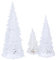 HOMSFOU Lighted Christmas Tree 3pcs Mini Tabletop Acrylic Christmas Tree Glowing Christmas Tree Light Up Xmas Tree for Holiday Christmas Table Centerpieces Decoration