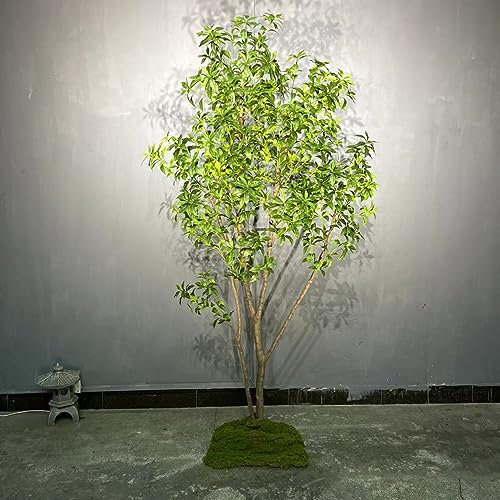 SCHAAN Künstlicher Baum aus künstlichem Olivenbaum, Simulationsbaum aus pferdegetrunkenem Holz für Büro, Haus, Bauernhaus, Wohnzimmer, Heimdekoration (innen/außen), 2,8 m x 2 m Decoration