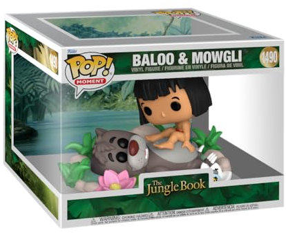 Funko Pop! Moment: TJB – Baloo Bear & Mowgli - Jungle Book - Figurine en Vinyle à Collectionner - Idée de Cadeau - Produits Officiels - Jouets pour Les Enfants et Adultes - Movies Fans