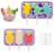 MARUKO Lot de 2 Moules à Glace en Silicone sans BPA pour les Enfants et les Adultes, DIY Moule Glace à l'eau Réutilisables pour la Crème Glacée (Violet)