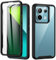 seacosmo Coque pour Xiaomi Redmi Note 13 Pro/Poco X6 5G, Antichoc Housse avec Protection d'écran, 360° Téléphone Etui Double Face Case Transparent Intégrale Coque pour Note 13 Pro 5G / Poco X6 - Noir