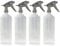 Filo Trigger Spray Bottles 4x 1L Chemical Resistant - Heavy Duty Garden & Car Cleaning Set |Reusable, Plant Mist Spritzer for Detailing, Plastic Handheld & Industrial Use. (PACK OF 4)