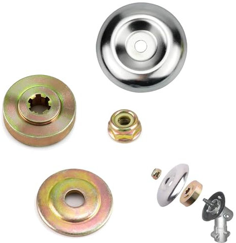Accessori decespugliatore, Ricambi e accessori decespugliatore a scoppio, Dadi per lama di ricambio in metallo per decespugliatore, 4 dadi M10 sinistro, Custodia Protettiva, Piastra per Lama