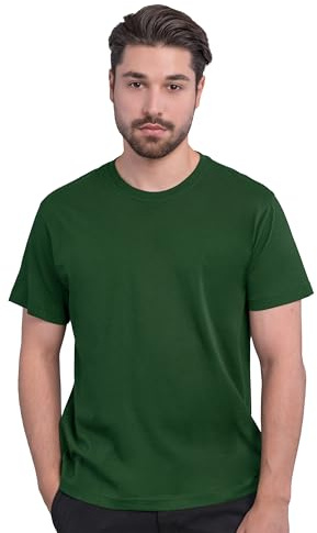 HRM Herren Heavy Luxury Roundneck Tee I Fair Trade T-Shirt Herren mit Rundhalsausschnitt I Nachhaltig & aus 100% Bio-Baumwolle