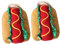 MERRYHAPY 2stücke Funny Pet Kostüm Für Hunde Und Katzen Hot Dog Outfit Für Halloween Und Weihnachten Xs Bequem Und Einfach Anzuziehen Für Cosplay Und Lustige Partys
