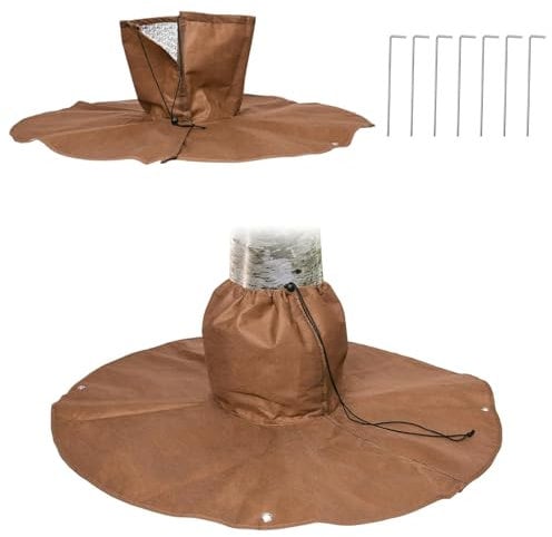 Winterschutz für Palmen Wurzel,Palmenwurzelschutz,Kälteschutz für Pflanzen und Bäume bis 34cm Durchmesser,Winter Palmenwurzelschut Frostschutz Winterschutz für Pflanzen doppelte Isolierung Ø100cm