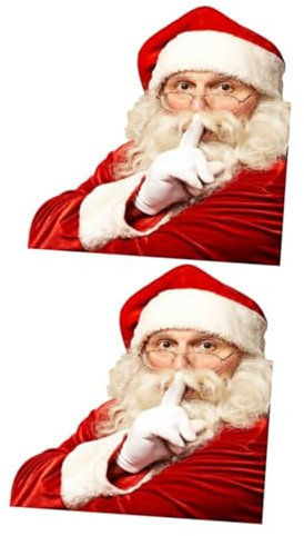 Gatuida 2 Blätter Autoaufkleber zu Weihnachten Calcomanias für Autos Fensteraufkleber Auto Aufkleber weihnachtsdeko christmas decorations Aufkleber für Auto Auto-Weihnachts-Aufkleber PVC