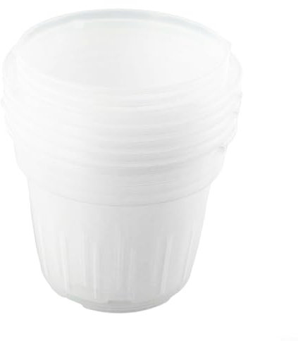 DystopiaWorld Orchid Pots with Multiple Holes, Clear Plastic, Perfect Drainage, Small Medium Large XL (Large)
