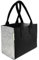 SILUK Filztasche Einkaufstasche Tasche Filz Shopper 35 x 20 x 28 cm viele Farben (Anthrazit/Grau)