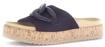 Gabor Damen Pantoletten, Frauen Slipper,Schlupfschuhe,schluepfschuhe,Slides,Slip-ons,Backless Slipper,Mules,Gartenschuhe,Atlantik,40 EU / 6.5 UK