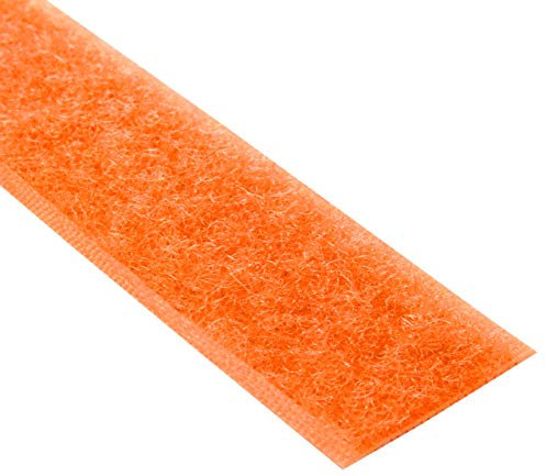 KLEBESHOP24 nastro a strappo adesivo extra forte con adesivo acrilico [SOLO PARTE FEMMINA] colore e dimensioni selezionabili/arancione fluo, 20 mm x 3 m