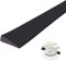 Gummi Türschwellenrampe Rampe, 5.5x1.6X100CM Bordsteinrampe, PVC Saugroboter Türschwellenrampe, übergangsschienen Selbstklebend Schwellenrampe für Rollstuhl, Kinderwagen, Rollator & e Scooter Schwarz
