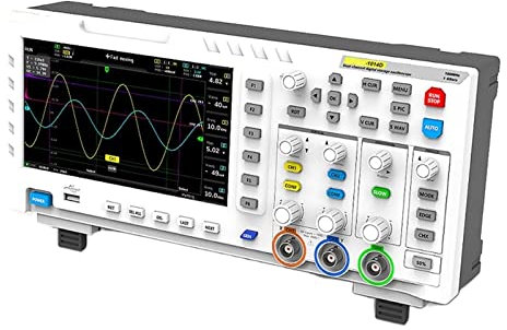 1014D Digital Oscilloscope 2 in 1 Dual Channel Input Signal Generator 100MHz* 2 Ana-Log Bandwidth 1GSa/s Sampling Rate DIY & Tools