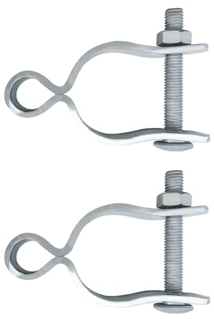 6 Set Maschendrahmen-Zaunrahmen, Torpfostenscharnier, 4,8 cm Kettenglied-Tor, Maschendrahtzaun-Teile, verzinkte Torbeschläge, Maschendrahtzaun-Werkzeuge (3,8 cm)