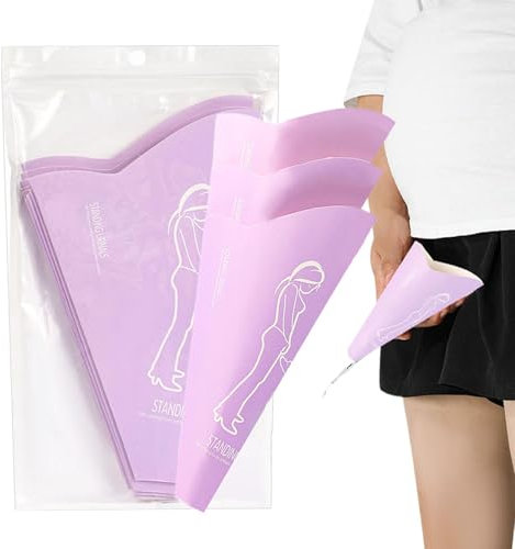 Imbuto per orinatoio da donna, dispositivo per minzione femminile, imbuto per orinatoio, coppette riutilizzabili per urina, set da 10 pezzi, dispositivo di minzione femminile in carta impermeabile