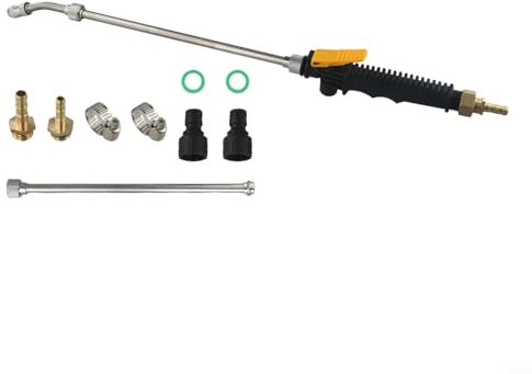 Besshepplo Sprühstab Edelstahl Verstellbarer Ersatz für Gartensprüher mit Messingzinken für Schlauch 3/8 Zoll 1/4 Zoll Sprühstab zum Waschen von