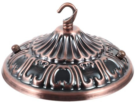 SEWOART Kronleuchter-baldachin-montageplatte Deckenabdeckungsplatte Für Pendelleuchten Leuchtenbaldachin-set Mit Antikem Design Baldachin-lampenplattenabdeckungszubehör Für Kronleuchter