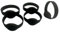 5 x 125 kHz EM4100 RFID-Zugangskontroll-Silikon-Armbänder, NFC-Tag-Armbänder, schreibgeschützt, Schwarz