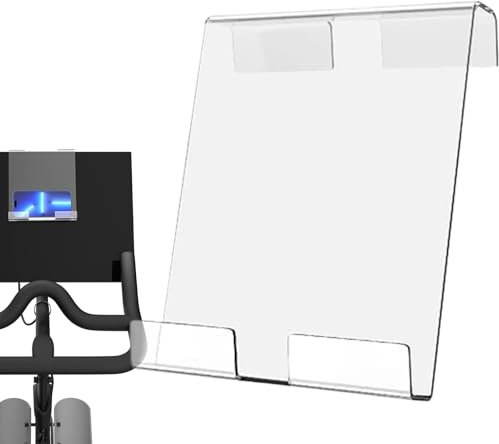 Genérico Treadmill Tablet Holder, Exercise Bike Phone Stands, 7.09x6.3 Inches Home Fitness Accessory, Gym Workouts Bracket Transparent, Tablet Stand for Workout Entertainment and Training