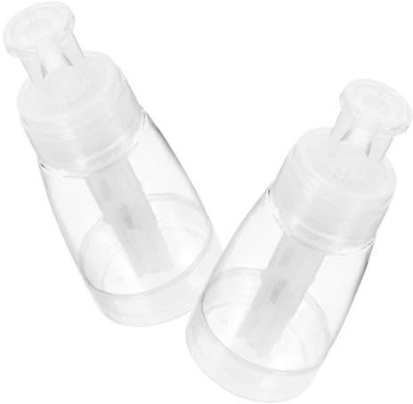 BATHVEVE 2 Stück 180 Ml Friseur Sprühflasche Puder Sprühflasche aus Pp Pet Transparent für Salon Haarstyling Babypuder Nachfüllbar Reise