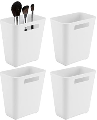 4 Stück selbstklebende Wandaufbewahrungsboxen Weiß Küchenschranktür Kleine Aufbewahrungsbox Bür Organizer Schrank Kühlschrank Organizers mit Selbstklebendem Haken Gegenstände Organizer für Küche, Bad