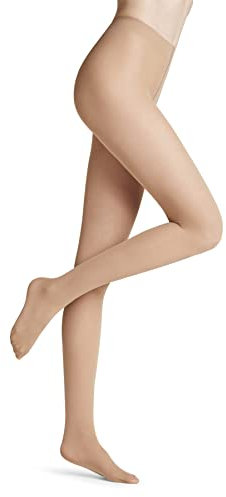 Falke Matt Deluxe 30 Den W Ti Trasparenti Velati Tinta Unita Collant, Effetto pelle Cocoon 4059, S-M Donna