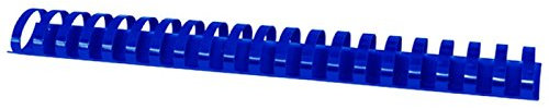 OFFICE PRODUCTS Plastikbinderücken 50 Stück DIN A4 38mm (350 Seiten) Binderücken Bindungskämme Plastikbindung | Kunststoff | Farbe: Blau