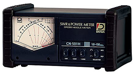 Daiwa CN-501H - 1.8-150MHz SWR/Power Meter (SO239) - Black - Ham Radio Enthusiasts, Professionals, and Experienced Radio Communicators - Meter - Two-Way Radio