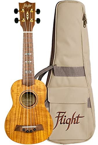 Flight Dus440 Soprano Ukulele Koa Satin Finish With Bag: Zubehör Instrumente für Ukulele