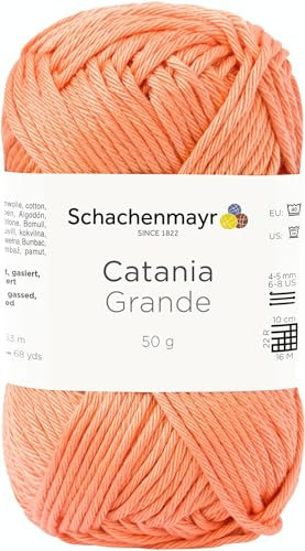 Schachenmayr Catania Grande 9807331-03230 mandarine Handstrickgarn, Häkelgarn, Baumwolle