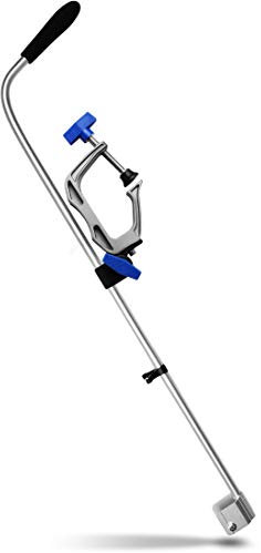 Storfisk fishing & more Echolot Geberstange zur Bootbefestigung ohne Bohren, Aluminium, 84 cm lang