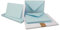 10x Faltkarten Set DIN A6/C6 mit Brief-Umschlägen in Hellblau/Babyblau - inklusive Einleger - 14,8 x 10,5 cm - Premium Qualität - FarbenFroh